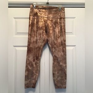 EUC Lululemon shades of brown align leggings size 10 No pilling